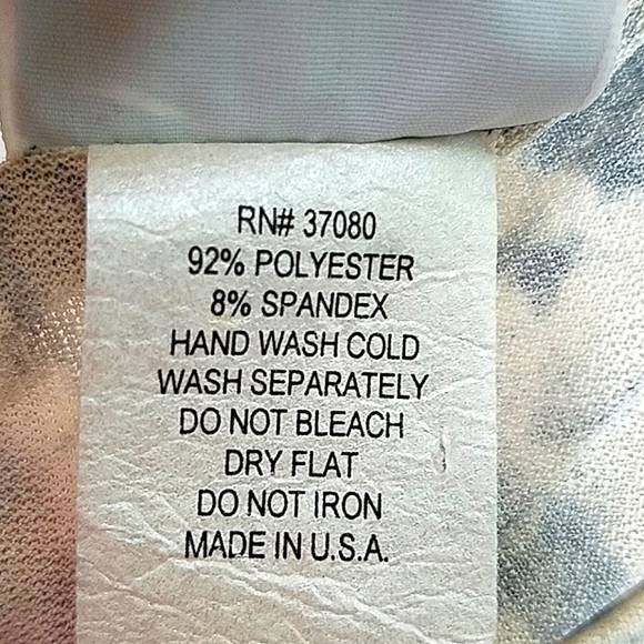 Top short sleeves stretchy paisley scroll print pullover brown cream red - Picture 7 of 7